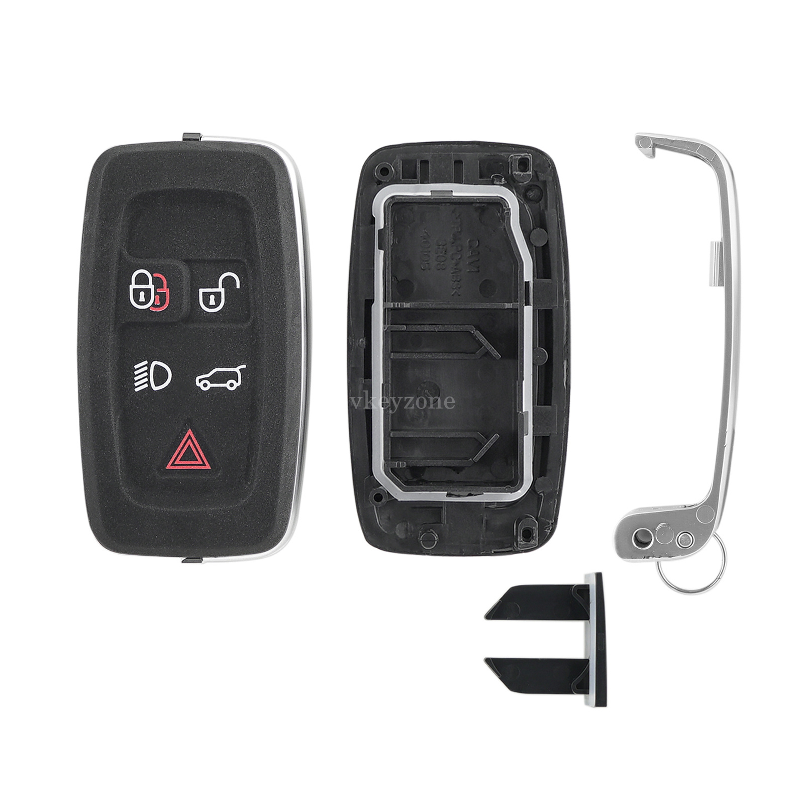 Unbranded Key Fob Shell For 2012-2017 Land Rover Range Rover Evoque – 5-Button Case Only, No Electronics Or Blade