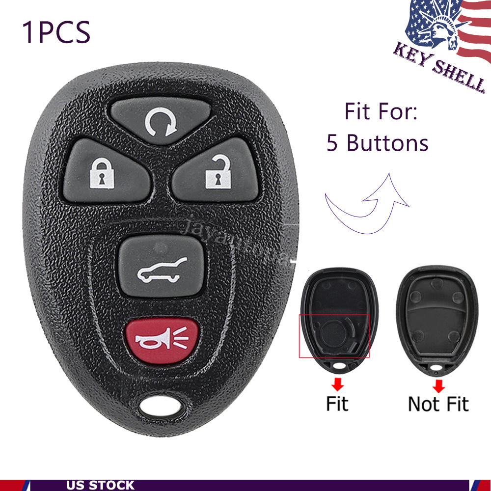 Replacement Key Fob Shell Case For Chevy Tahoe & Traverse - 5-Button Remote Cover 13 thumbnail image
