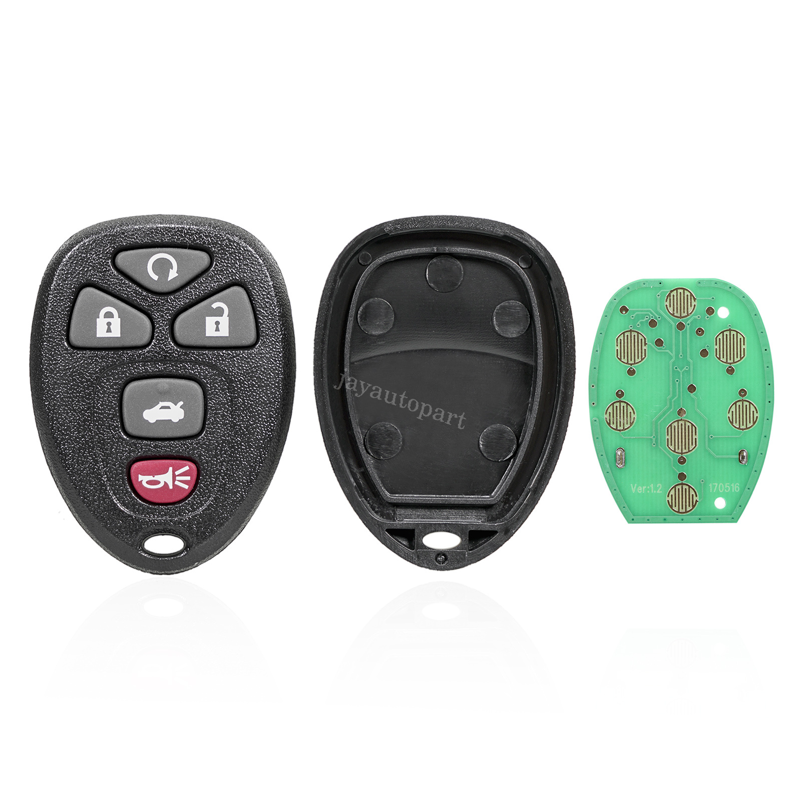2 PACK KeylessOption Keyless Entry Remote Control Car Key Fob Replacement 15252034 With Transponder Key For 2005 2012 Chevy Pontiac Saturn Vehicles