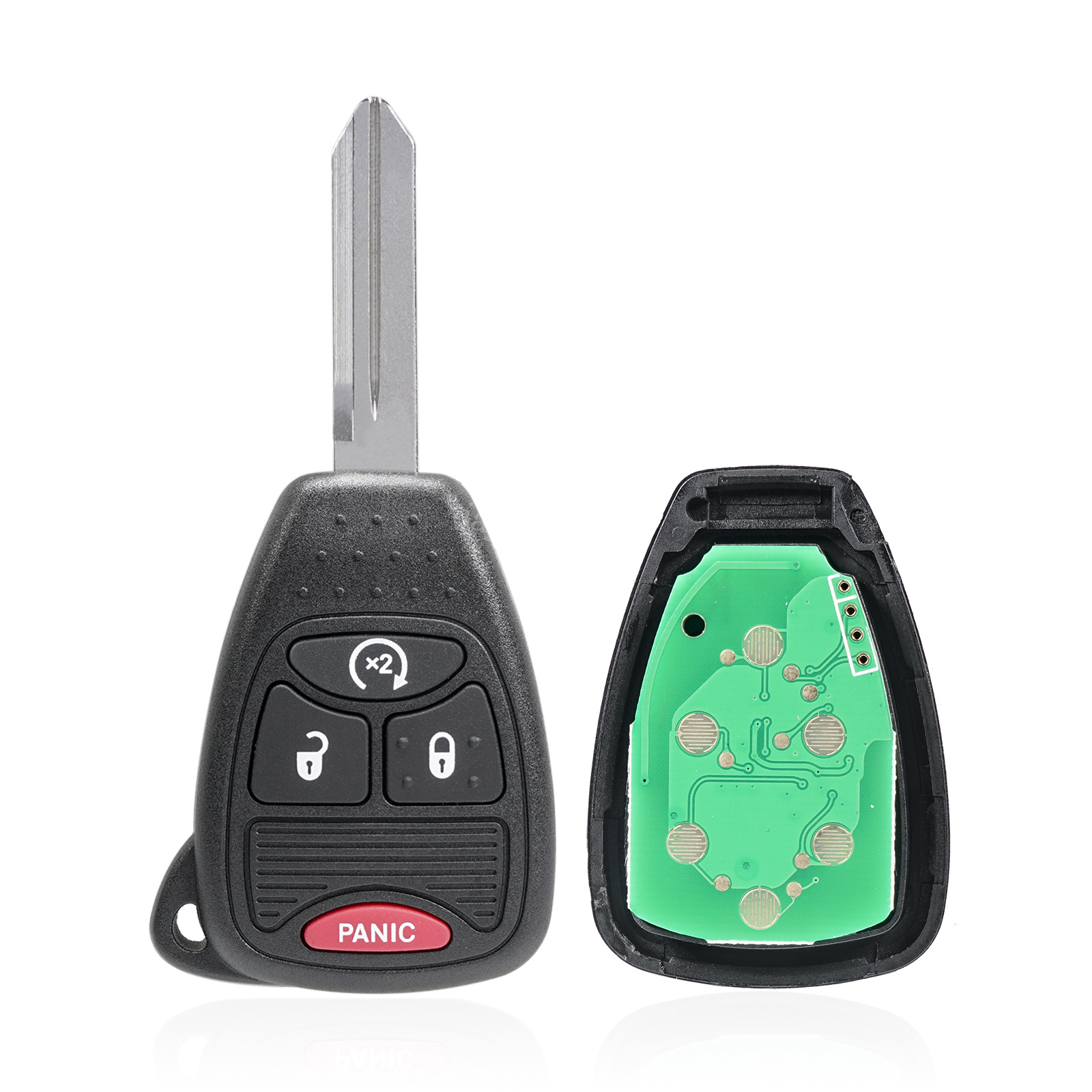 Vurkcy Key Fob Replacement For 2009-2018 Jeep Wrangler/ 10-17 Compass Patriot Car Keyless Entry Remote Control, OHT692713AA, 4 Buttons, 2Pcs, Keyless - View #9