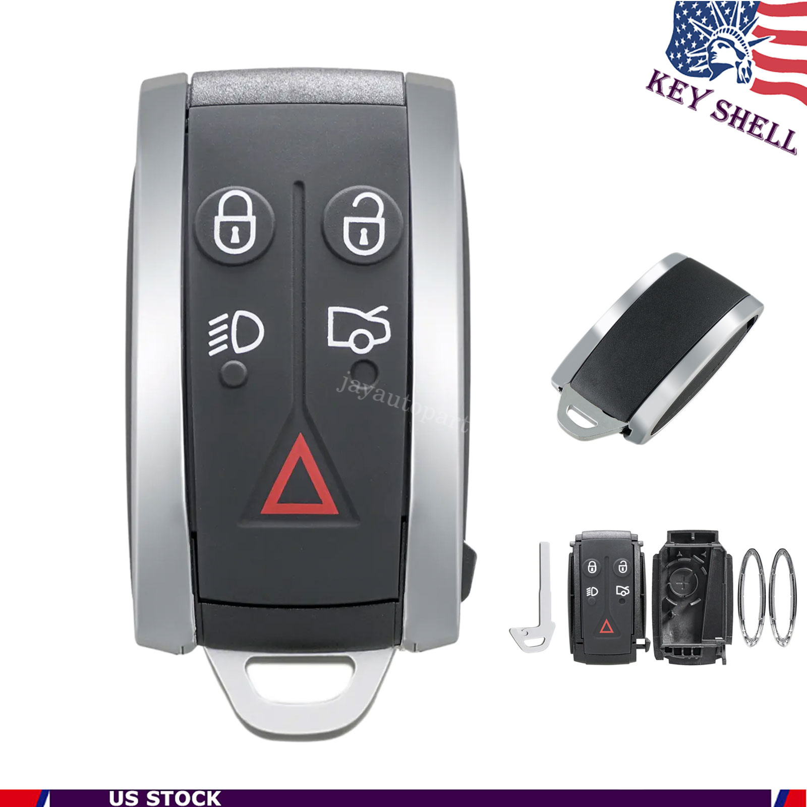 thumbnail image 2 of 2009-2012 JAGUAR XF Smart Key Remote Case Shell Spring Rebuild Refresh Kit OEM 2 of 12