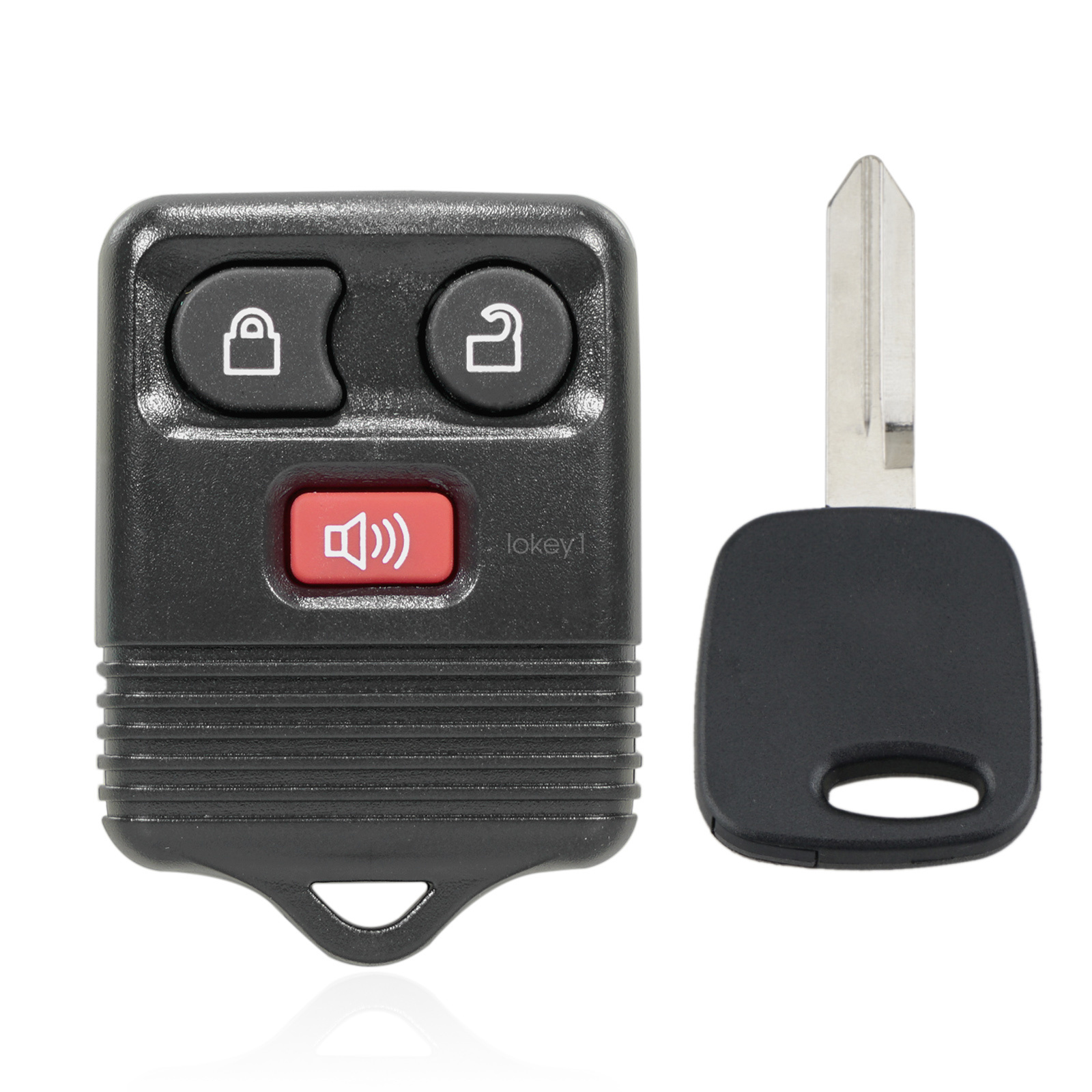 thumbnail image 2 of 2x Key Fob Shell Replacement For Ford F150 1998-2010 – 3-Button Black Case 2 of 5