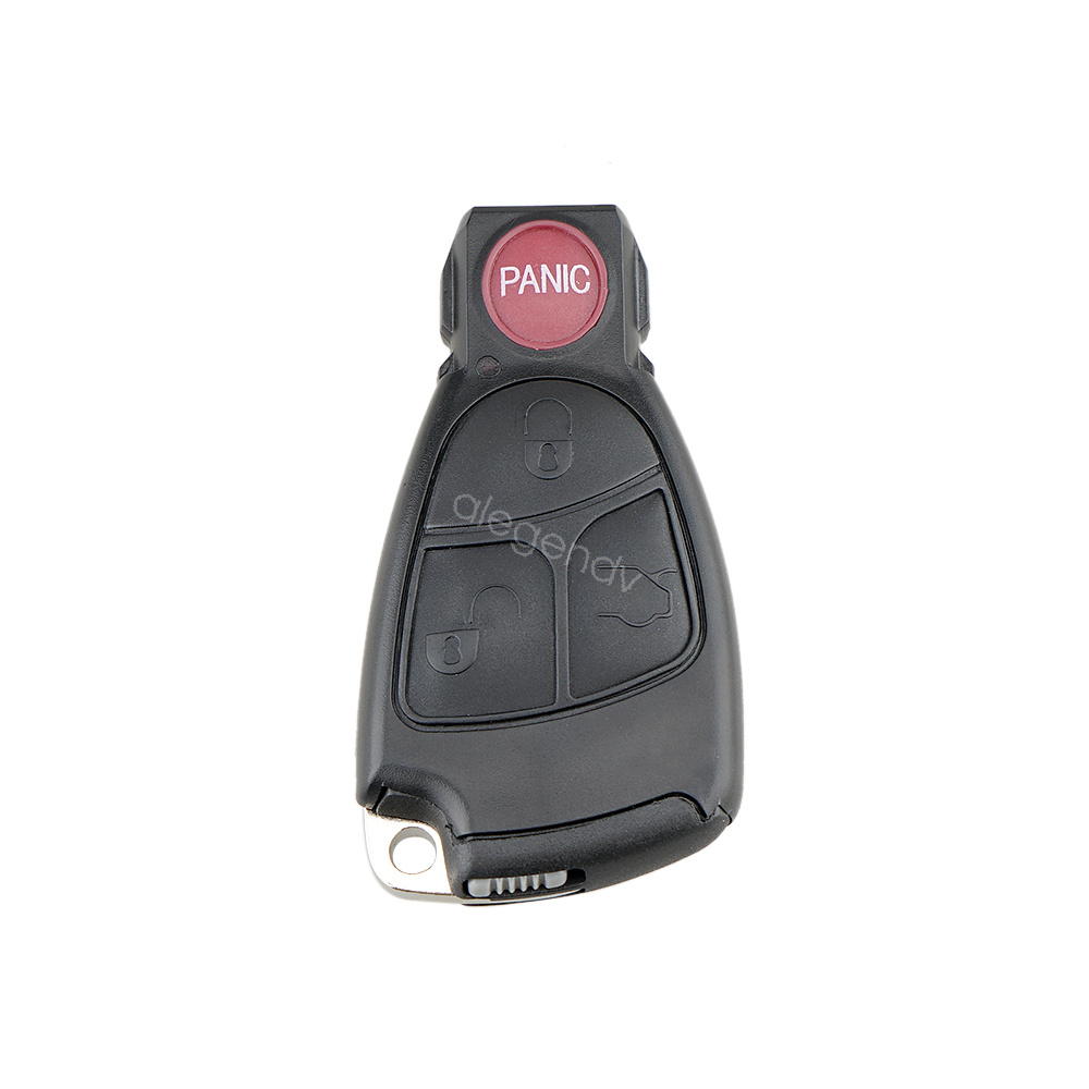 2-Pack Black Remote Key Shell Case For Mercedes-Benz C230 ML55 – 1-Button, Uncut Blade Included (No Electronics)