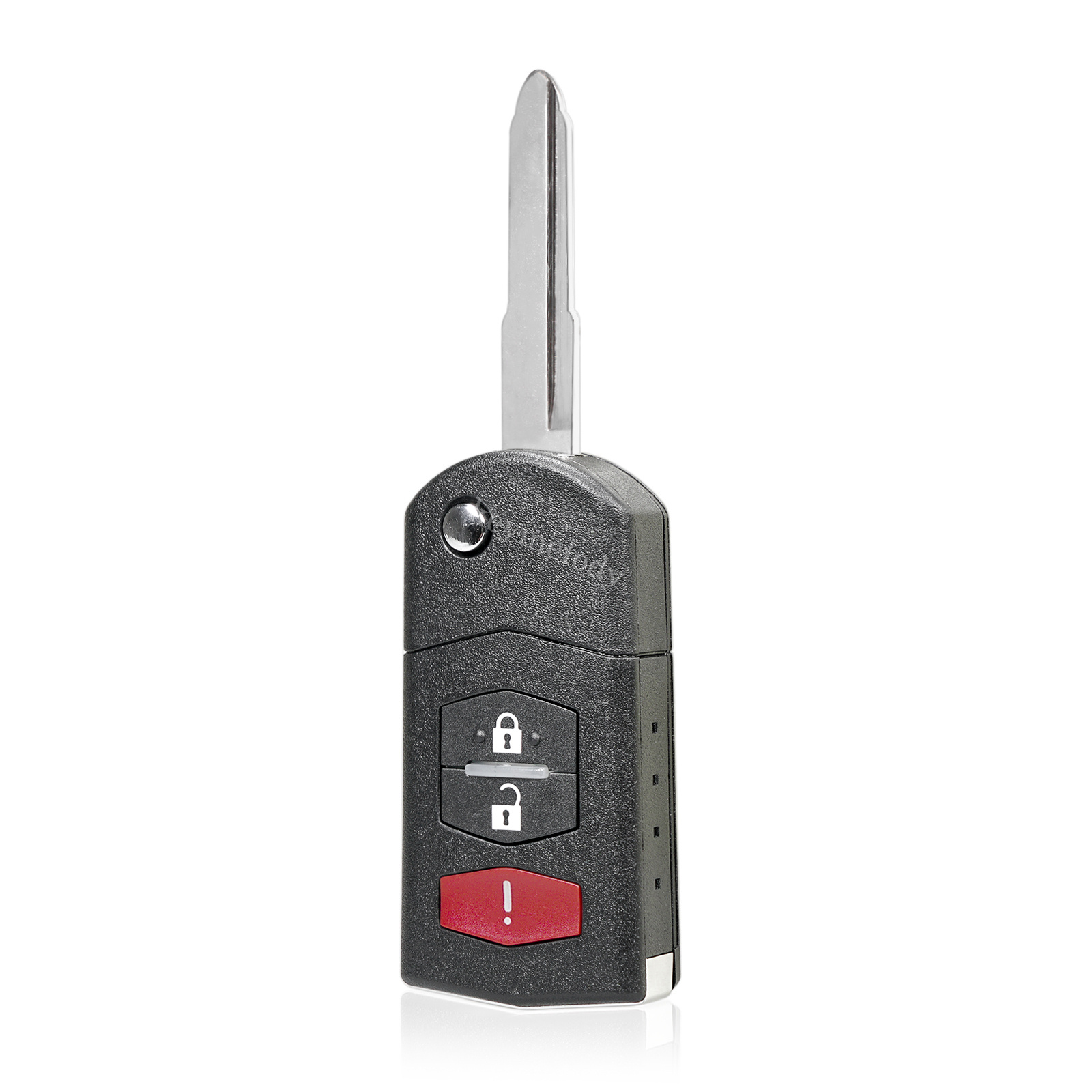Flip Remote Key Fob Shell Case + Battery for Mazda 2 5 2011 2012 2013 2014  2015