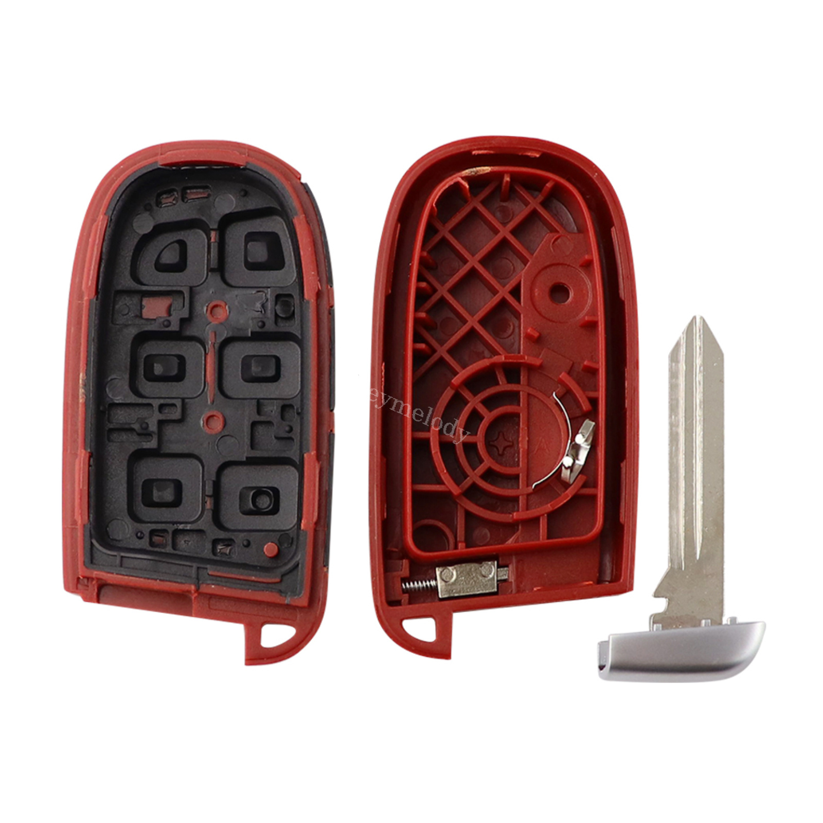 Custodia Portachiavi Auto In TPU Viola Per Jeep (Grand Cherokee, Renegade) E Chrysler/Dodge/RAM, 5 Pulsanti, Morbida E Resistente - 4