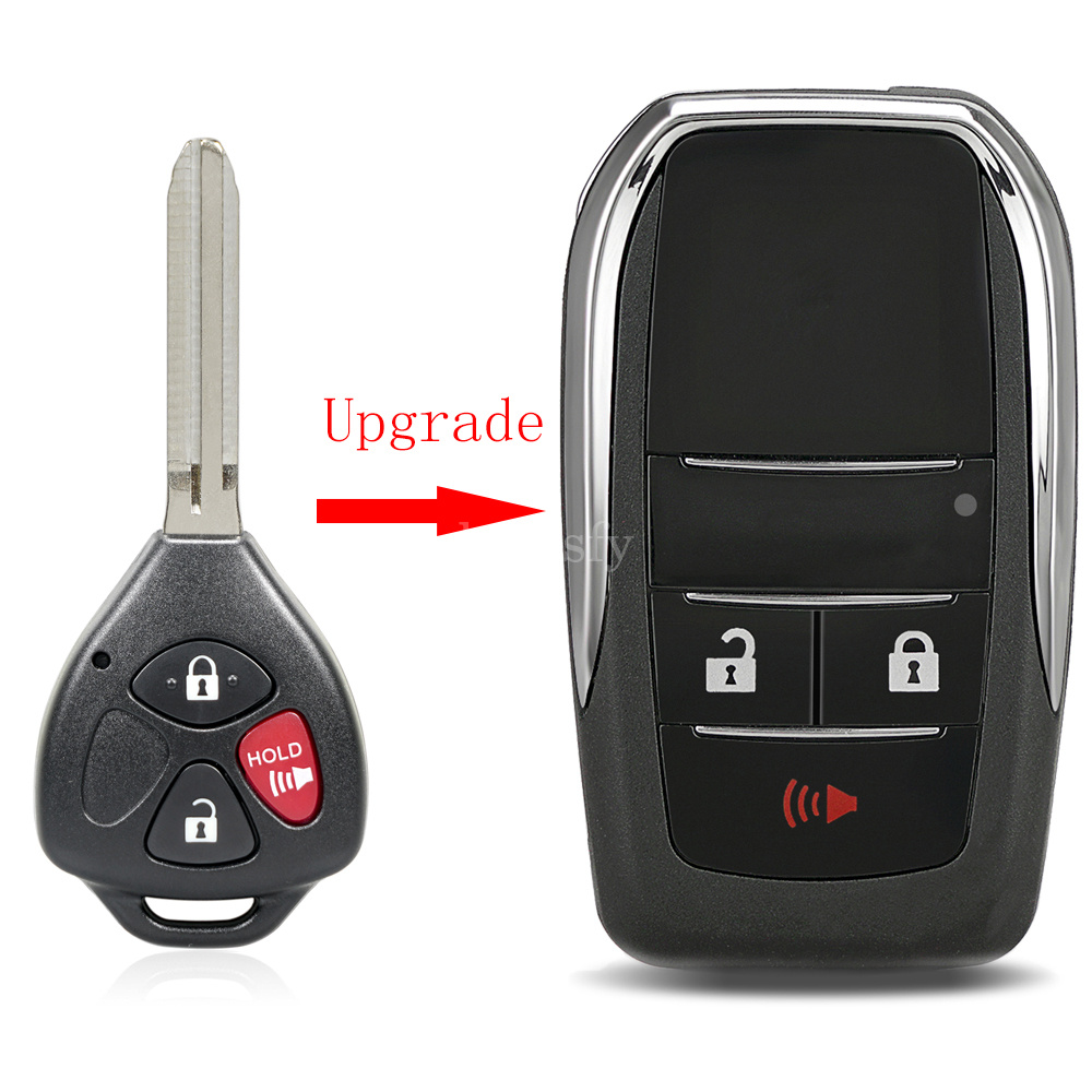 Upgraded Flip Remote Key Shell Fob for Scion tC 2005 2006 2007