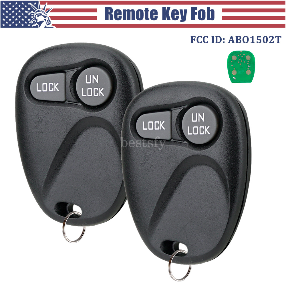 2 Replacement For 2003 2004 2005 2006 2007 GMC Sierra 1500 2500 Key Fob Remote