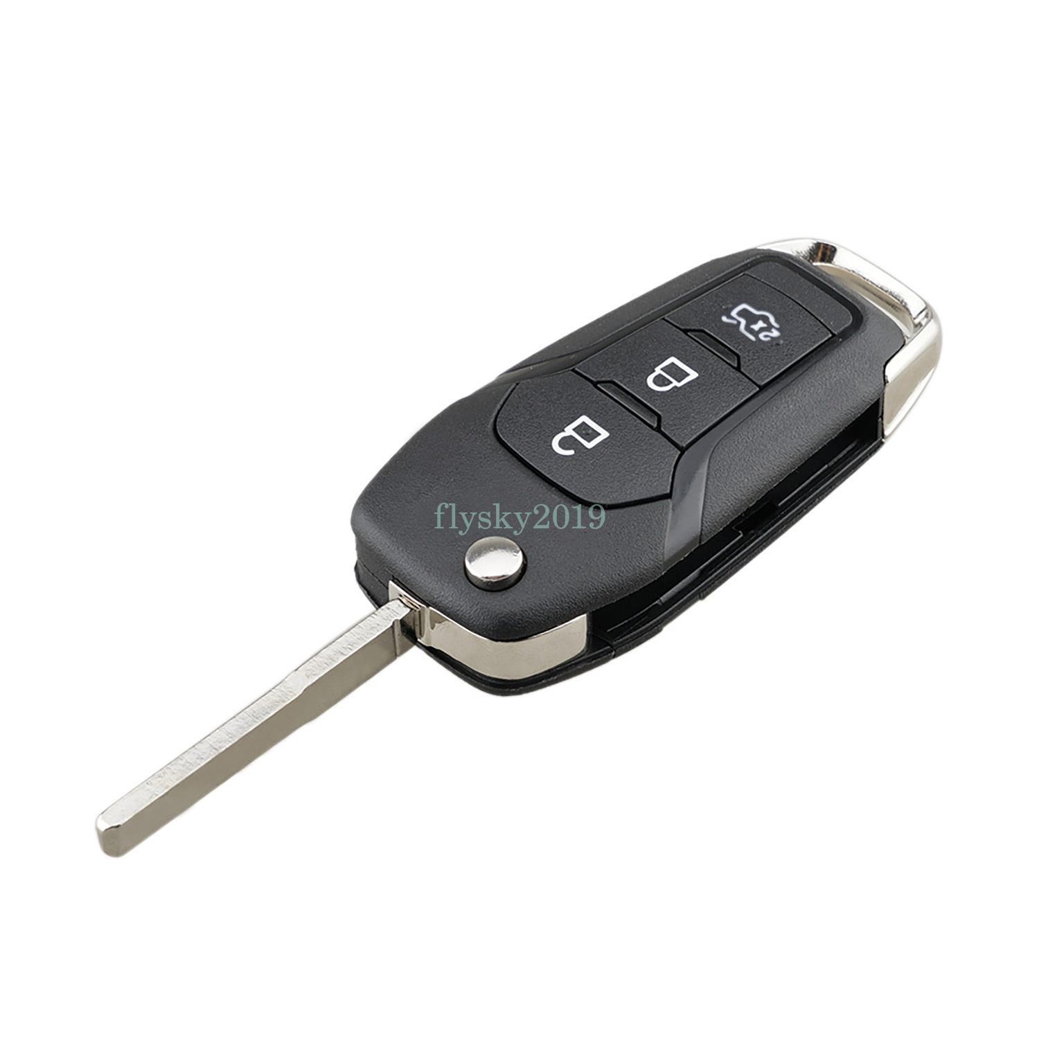 3 Button Flip Remote Key Fob Case Shell For Ford Mondeo MK5 2015 2016 ...