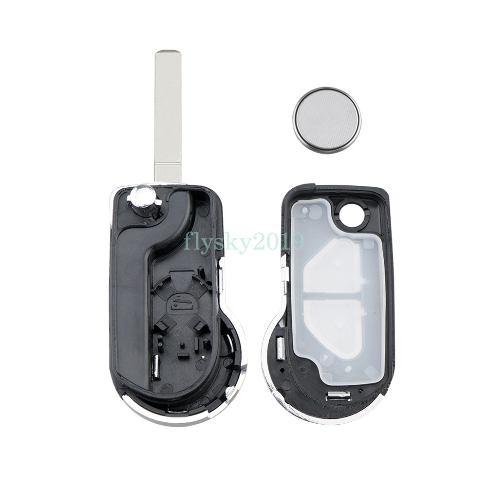 For Citroen DS3 20092015 2 Button Flip Remote Key Fob Case + Battery