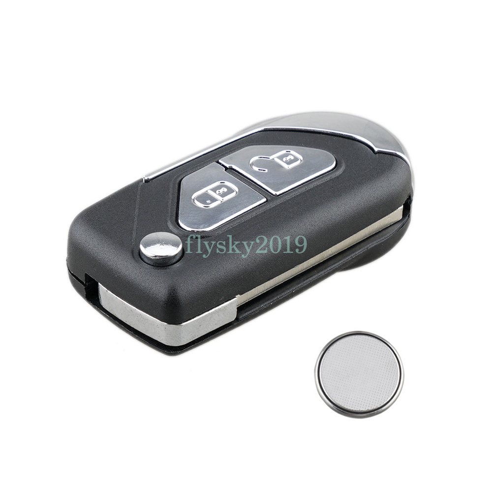For Citroen DS3 20092015 2 Button Flip Remote Key Fob Case + Battery