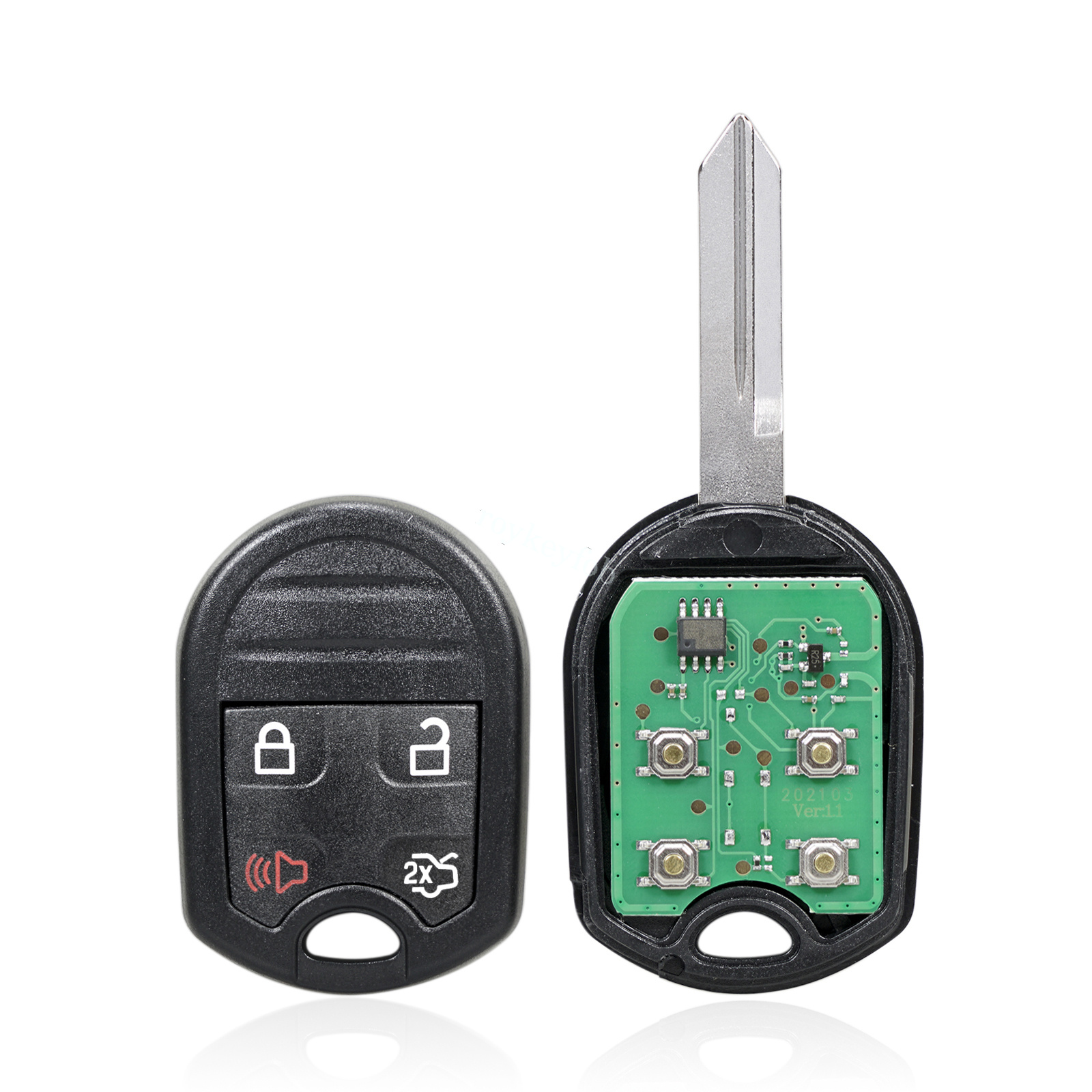 2008-2015 Ford Explorer Remote Key Fob – Extra-Partss (Self-Programmable, Battery Included)