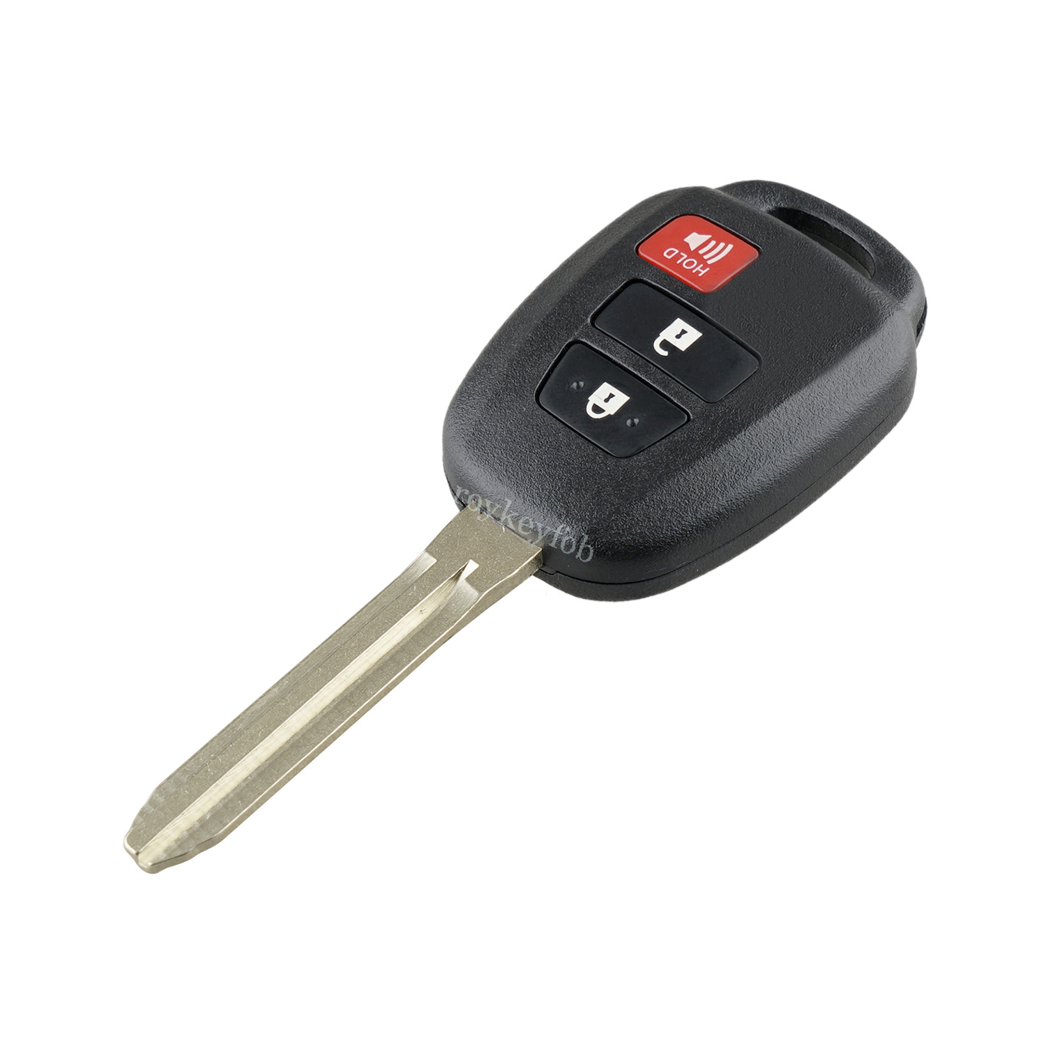 Toyota Prius C Key Fob Shell Replacement – 2014-2016 – Black Case Only (W5030)