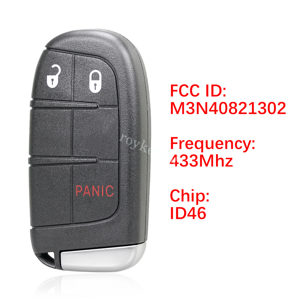 Keyless Entry Remote Fob For 2010-2013 Dodge Journey - Programmable, Includes Battery (Black) 6 thumbnail image