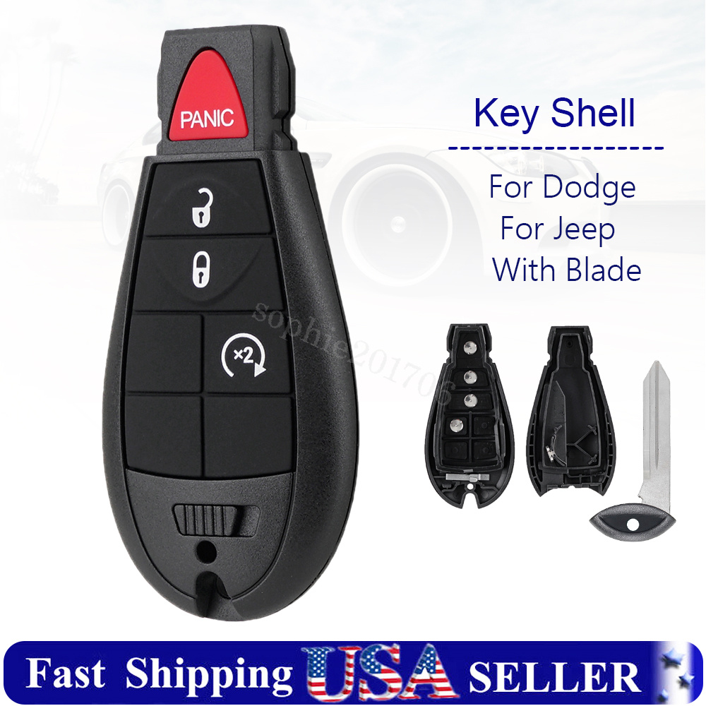JEEP GRAND CHEROKEE TRACKHAWK SRT Red KEY FOB SHELL ONLY for Sale