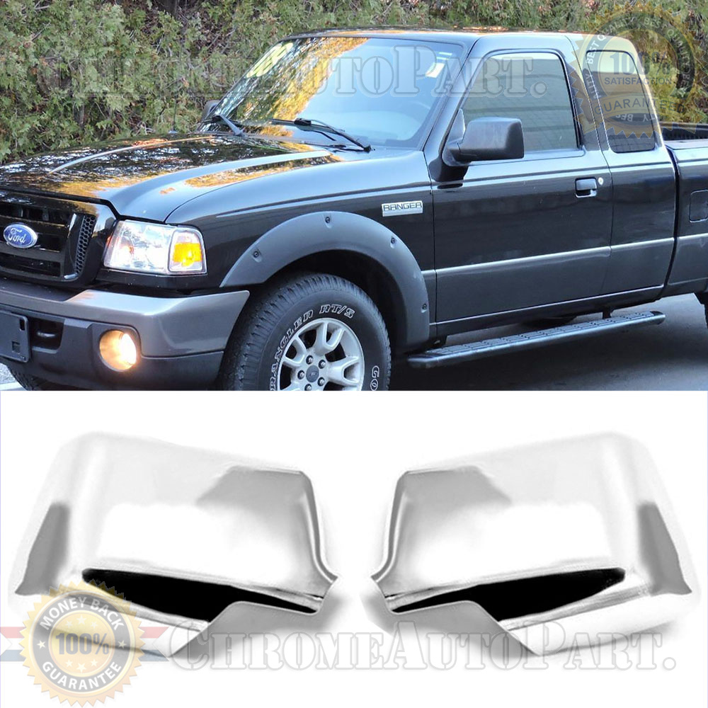 For 2006 2007 2008 2009 2010 2011 Ford Ranger Chrome Mirror Covers Set