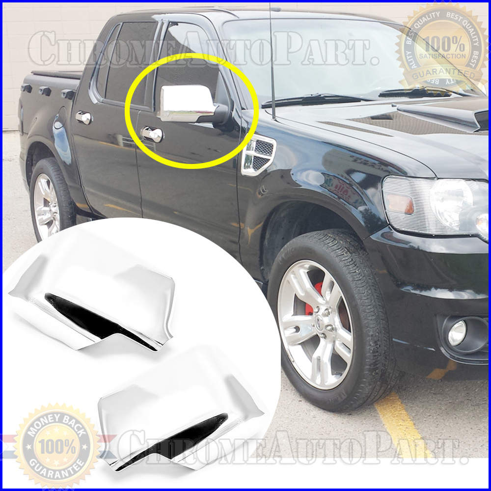 For 2006 2007 2008 2009 2010 2011 Ford Ranger Chrome Mirror Covers Set