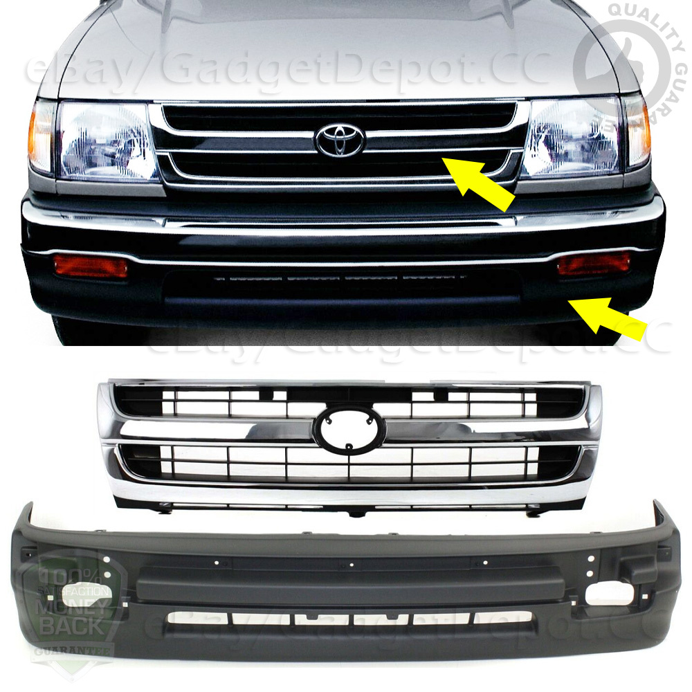 バンドル98-00 Tacoma 2 WD Prerunner Front Bumper Side Strip Trim