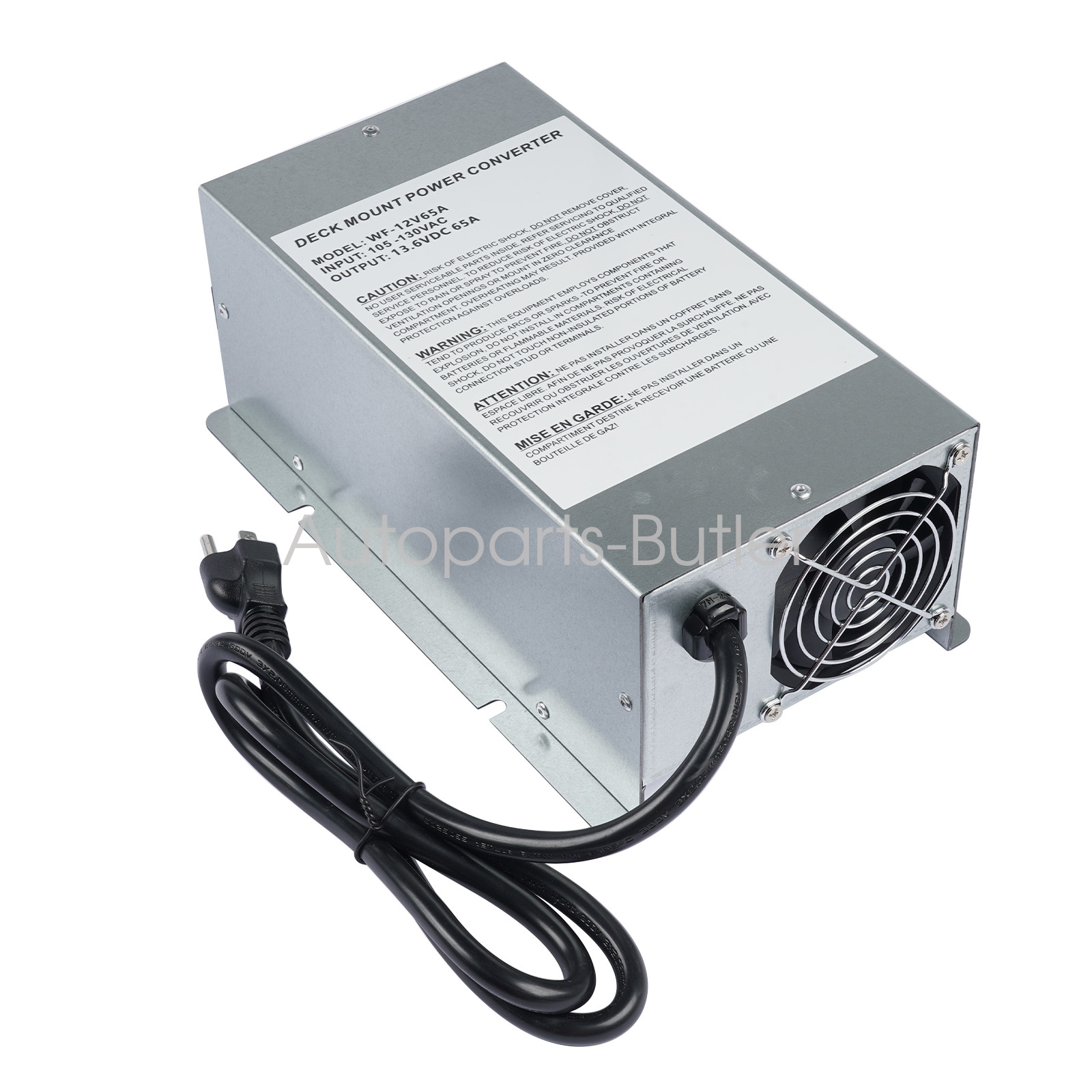 WFCO 65 AMP DECK MOUNT CONVERTER CHARGER, WF 9865 AD CB