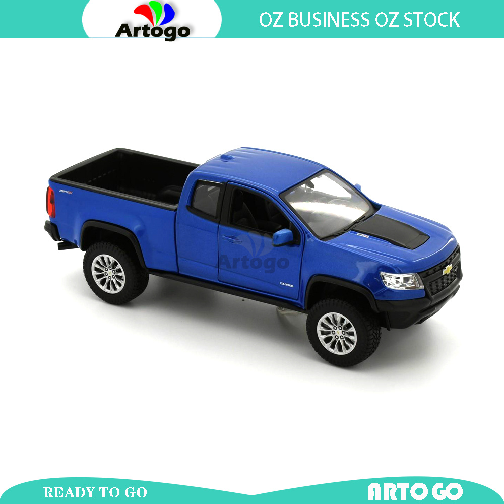 Assembly Line 2017 Chevrolet Colorado ZR2 Blue scale 1:24 model car ...