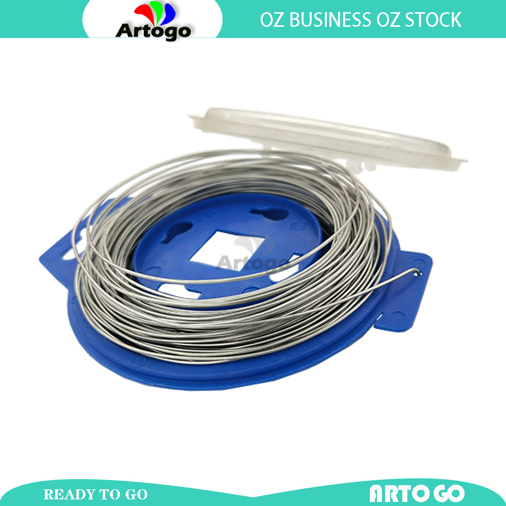 Stainless Steel Safety Lock Locking Tire Wire Roll Spool 0.8mm x 15.2m