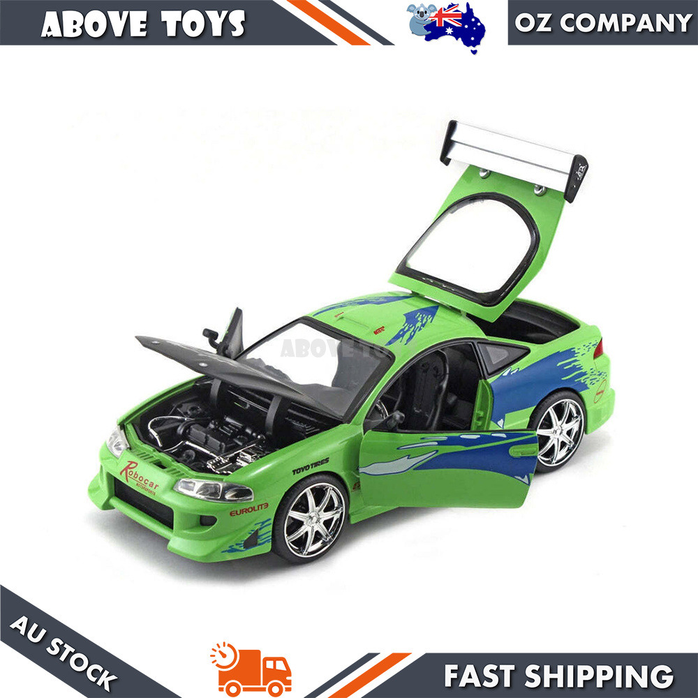 Jada 1:24 Scale Fast & Furious Brian's Mitsubishi Eclipse Diecast