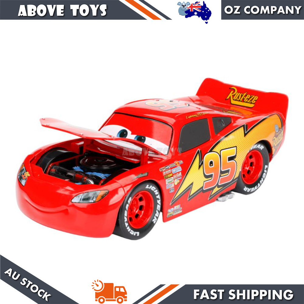 Jada 1:24 Disney Pixar Cars Lightning McQueen Without Tire Rack
