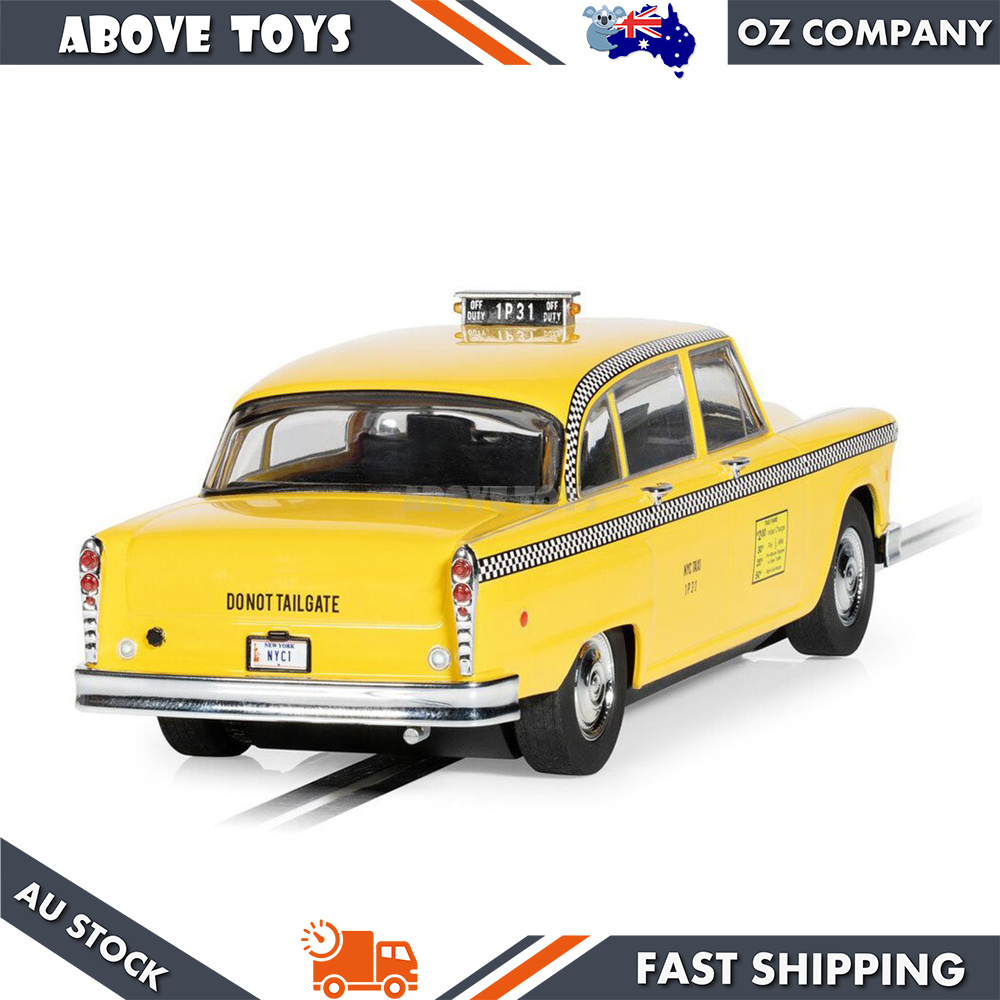 Scalextric 1:32 Scale 1977 NYC Taxi With Driver Slot Car Model Toy