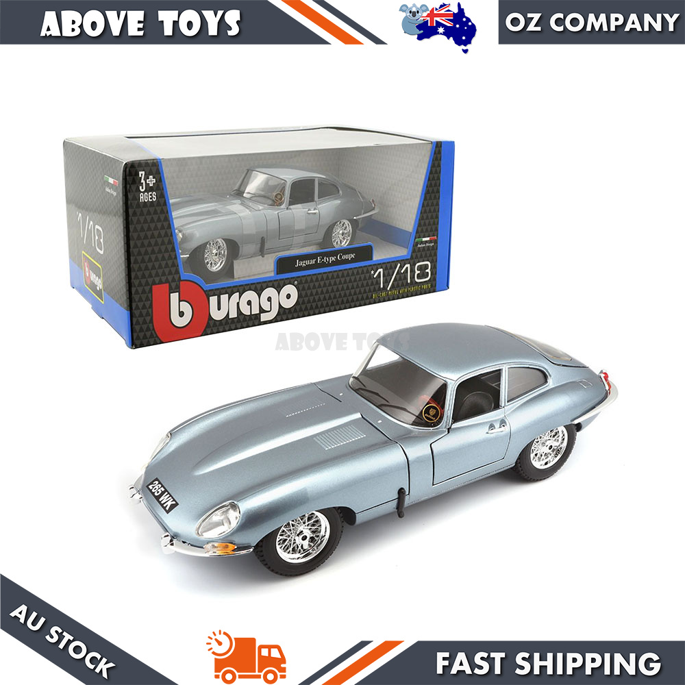 自動車 burago Jaguar E-Type Coupe 1/18 Burago 1/18 Scale Diecast 3018 - 1961 Jaguar E Type Coupe