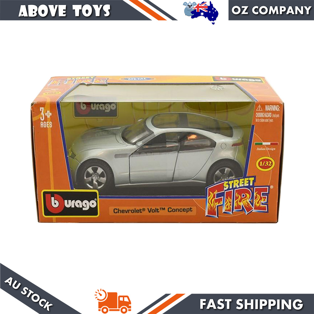 Bburago 1:32 Scale Chevrolet Volt Concept Silver Diecast Car Model