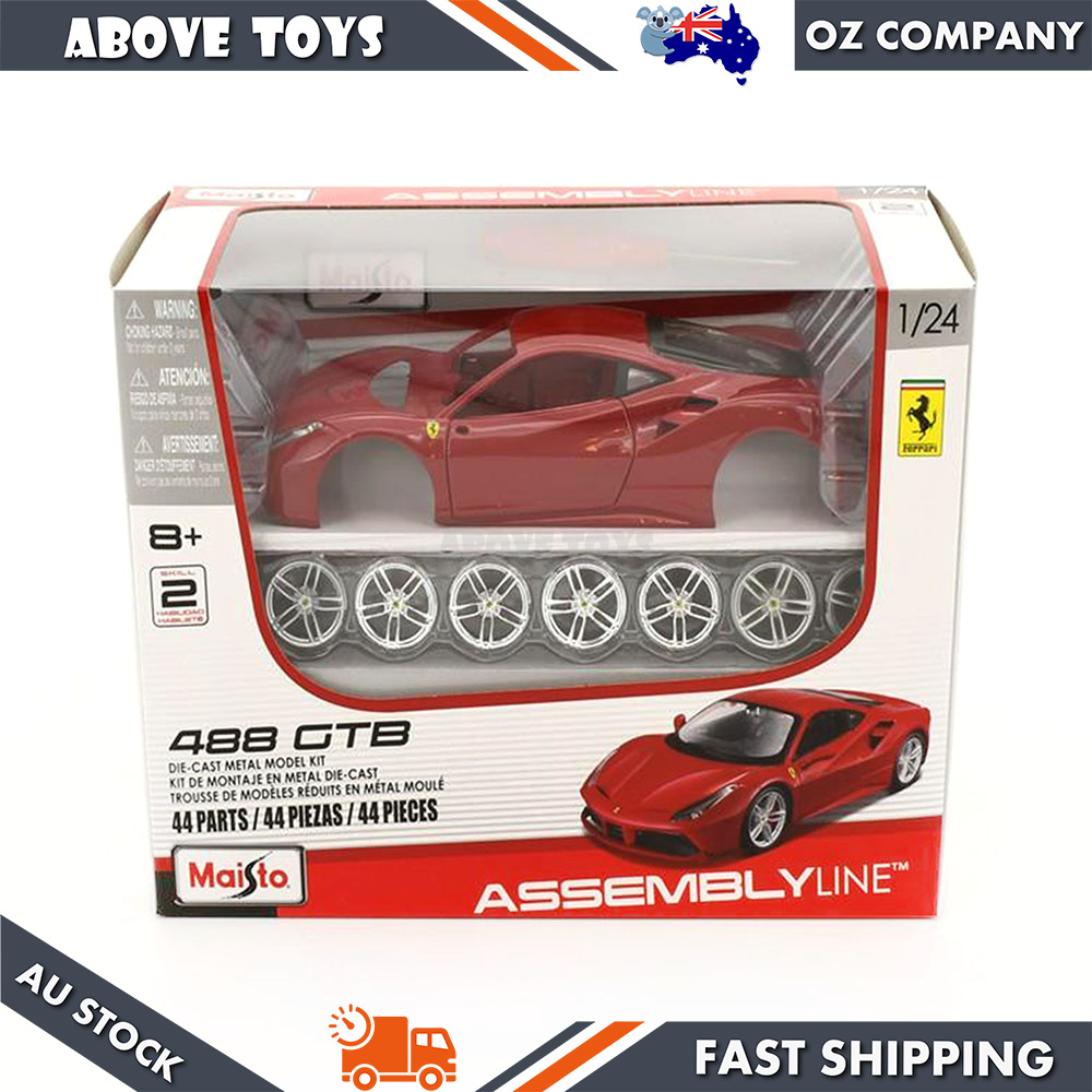 Maisto 1:24 Scale Assembly Line 2016 Ferrari 488 GTB Diecast