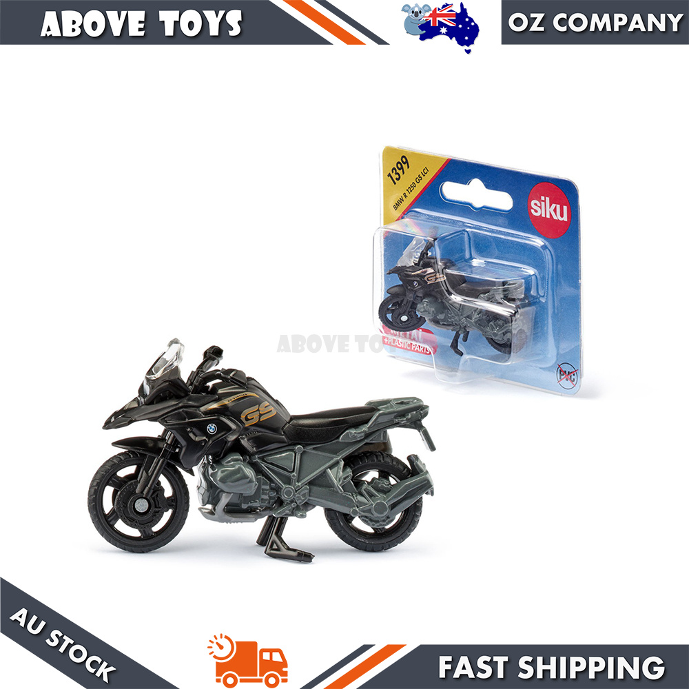 Siku 1399 BMW R 1250 GS LCI Toy Motorcycle – 1: Scale Die-Cast Model With Rubber Tires