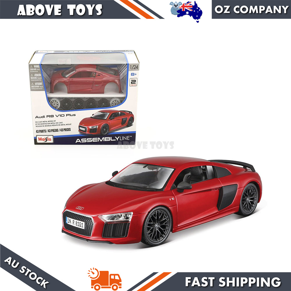 Maisto 1:24 Scale Assembly Line 2016 Audi R-8 V 10 Plus
