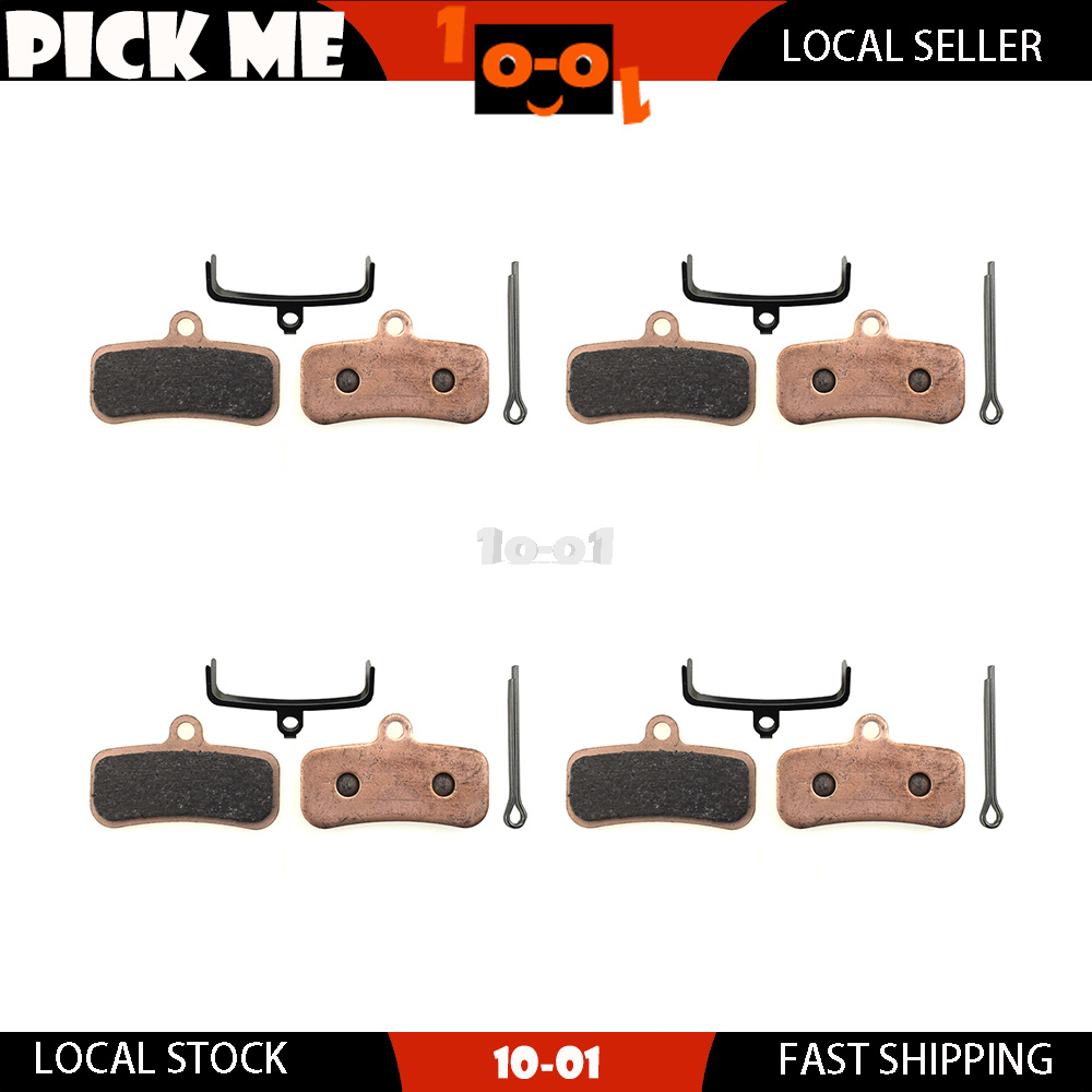 4 Pairs Sintered Bicycle Disc Brake Pads - For Shimano DEORE BR-M6120, BR-MT420 (XYT)
