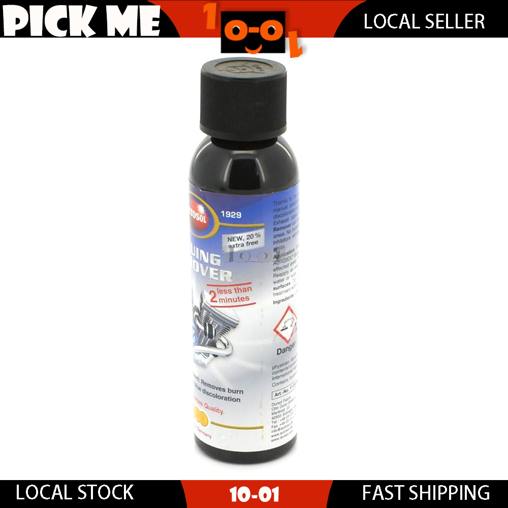 Autosol Motorcycle exhaust pipes BLUING REMOVER 125ML + Metal Polish