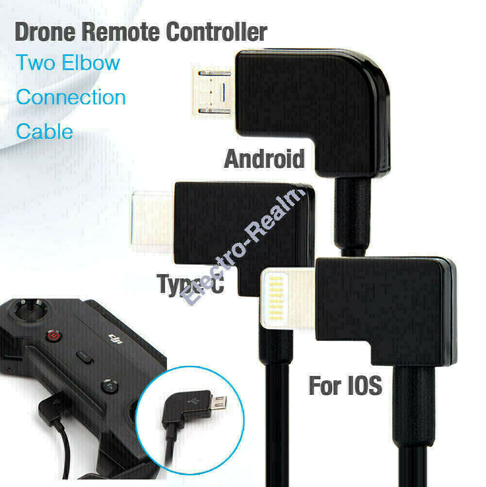 Main Photo 1 for DJI Spark Mavic Pro Remote Controller Elbow USB to Type-C/Android/iphone Cable