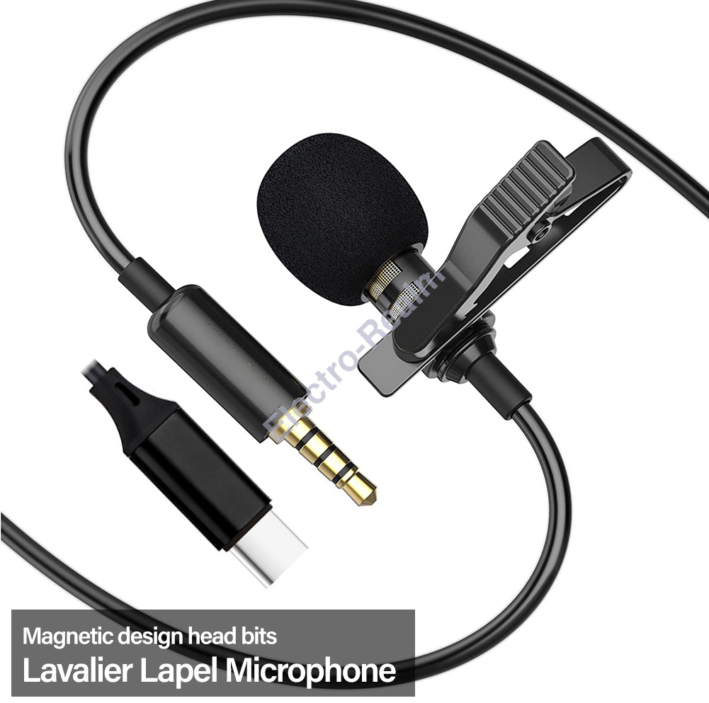 Main Photo 1 for Clip-on Lapel Mini Lavalier Mic Microphone 3.5mm For Mobile Phone PC Recording