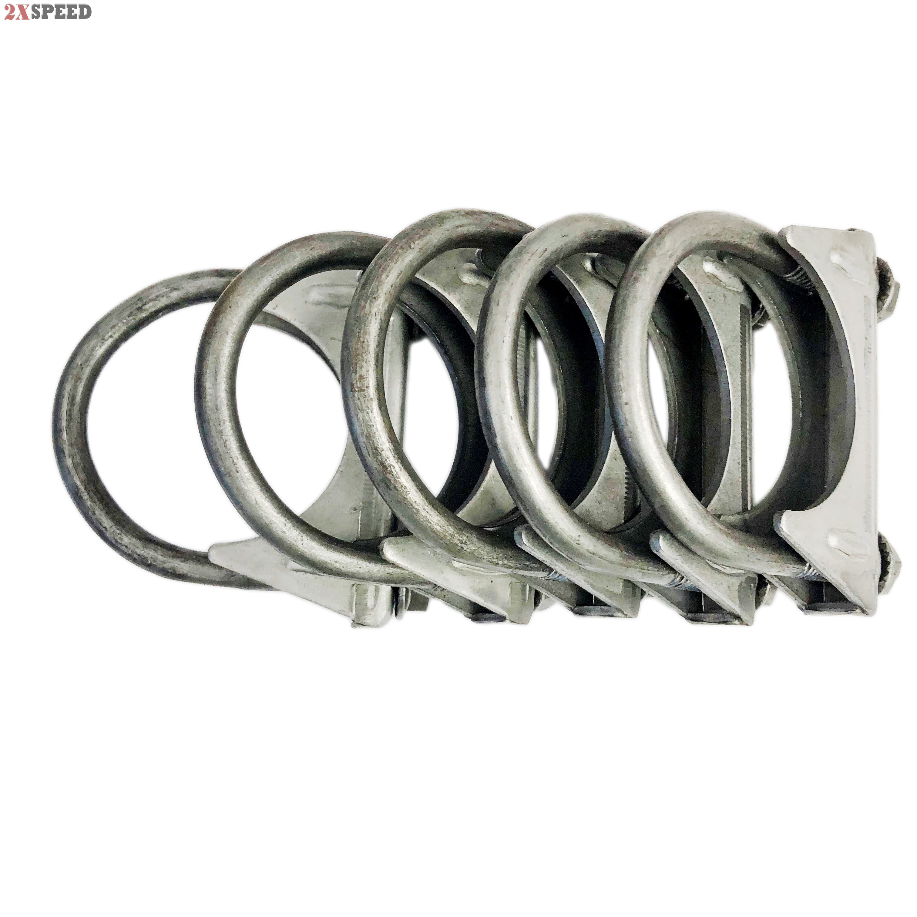 1 7/8" ID Exhaust Tail Pipe Metal Steel U Bolt Muffler Clamp 5PCS New