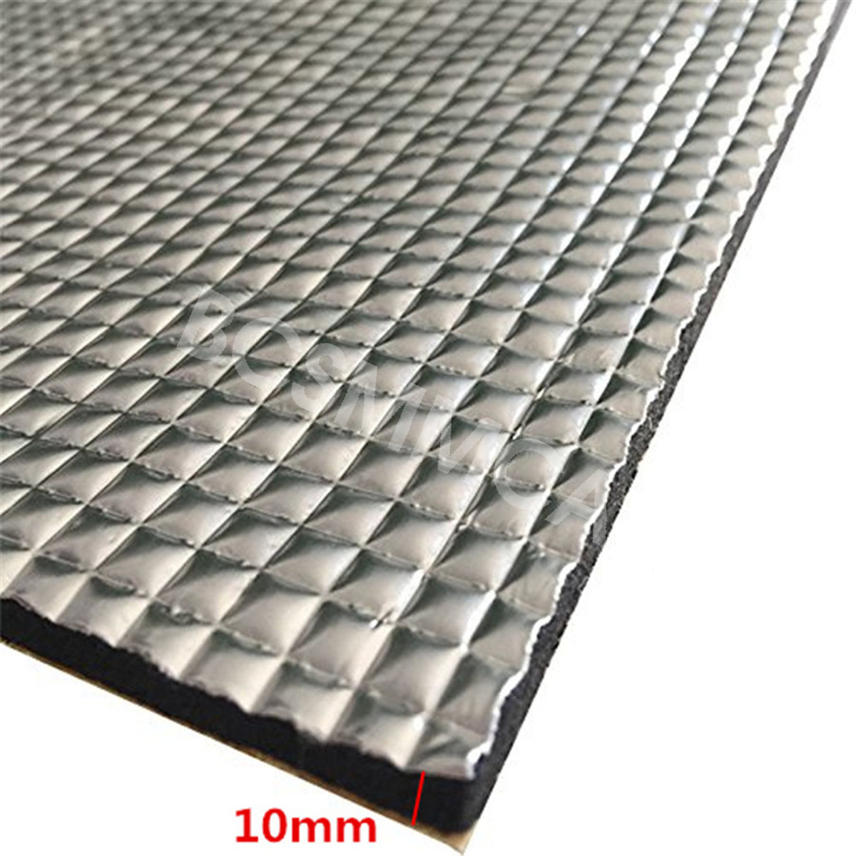 10Pcs Sound Deadener Heat Insulation Mat Car Hood Insulation Silent 25*18cm*5mm - Foto 2