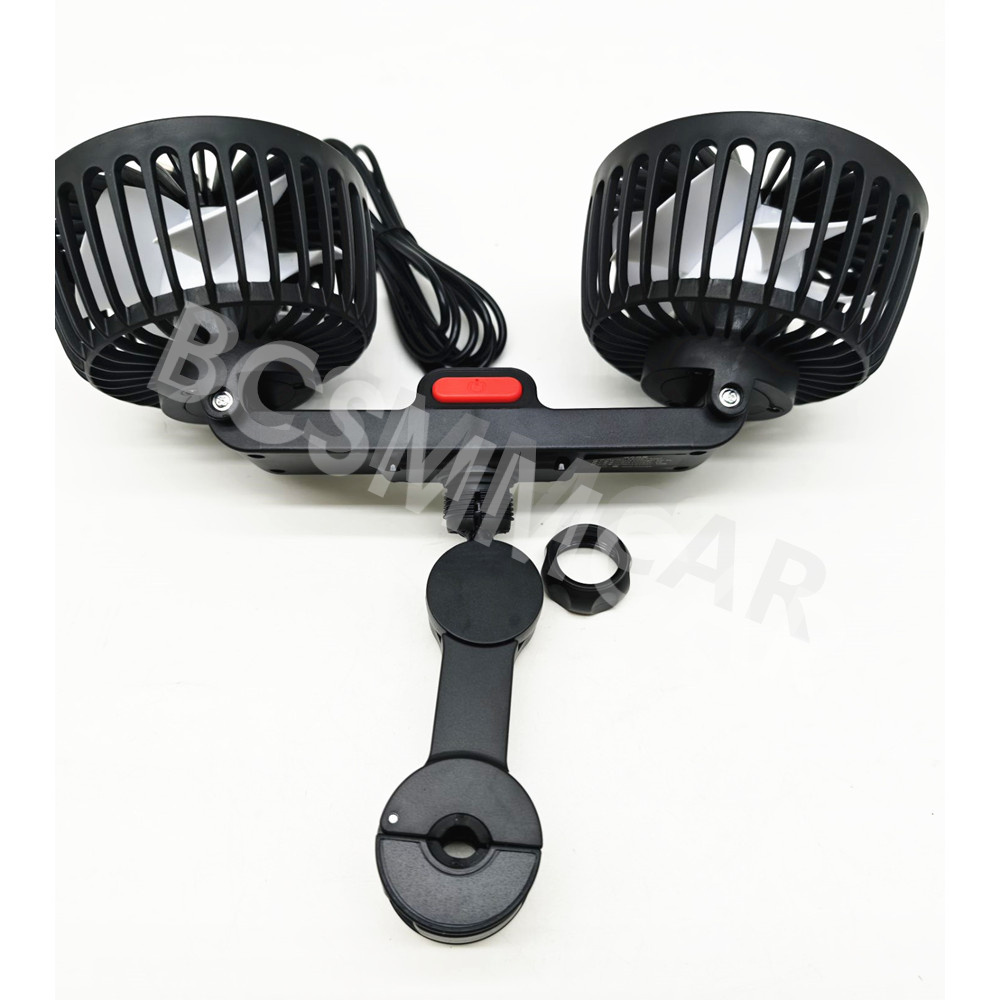 360° Rotatable Car Cooling Fan Auto Headrest Ventilation Fan For Car Seat Back