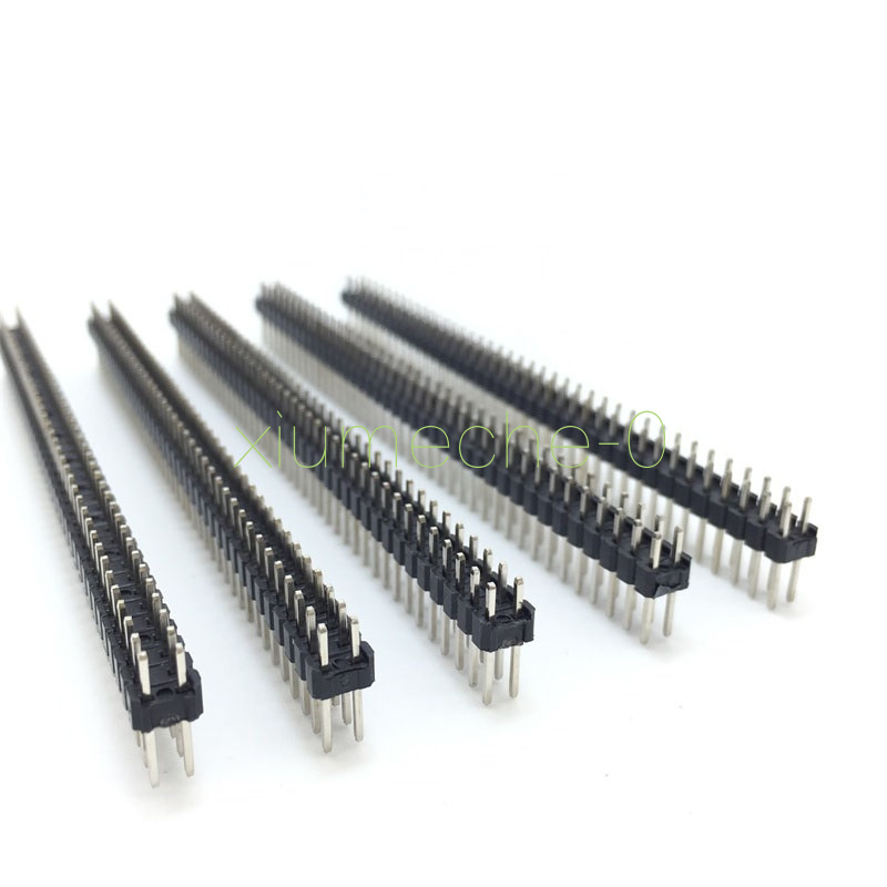 5PCS 40Pin 2.54mm Double Row Straight Male Pin Header Strip PBC Ardunio NEW