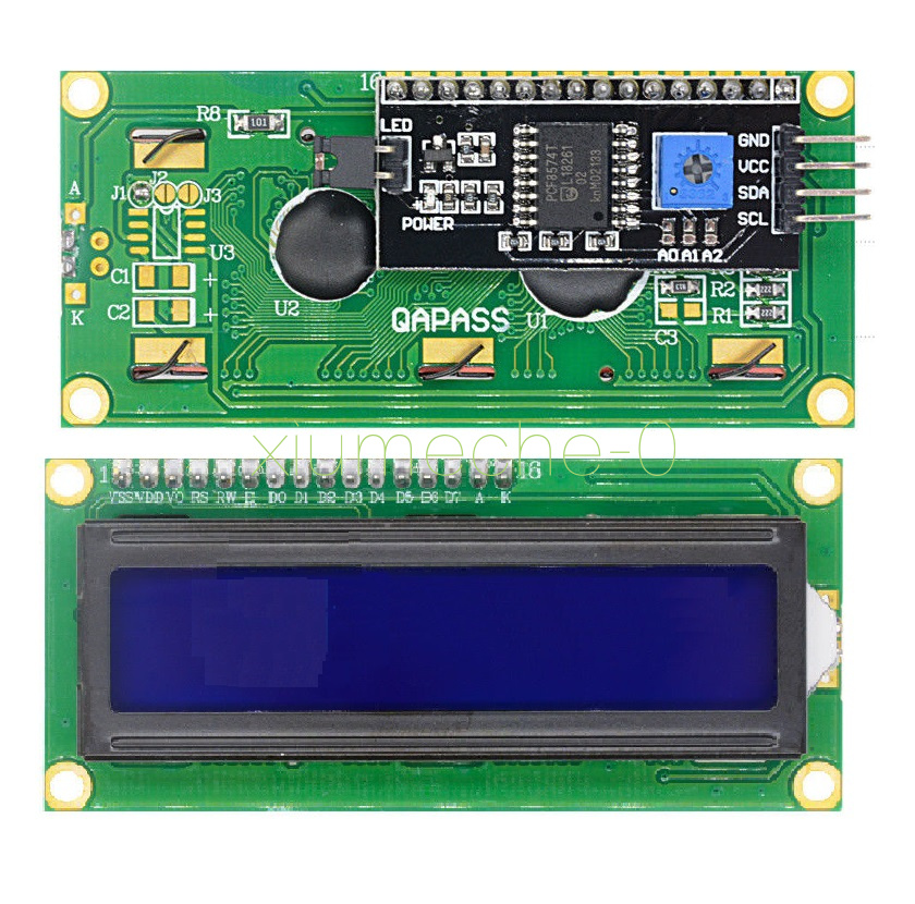 IIC/I2C/TWI/SP I Serial Interface 1602 16X2 Character LCD Module ...