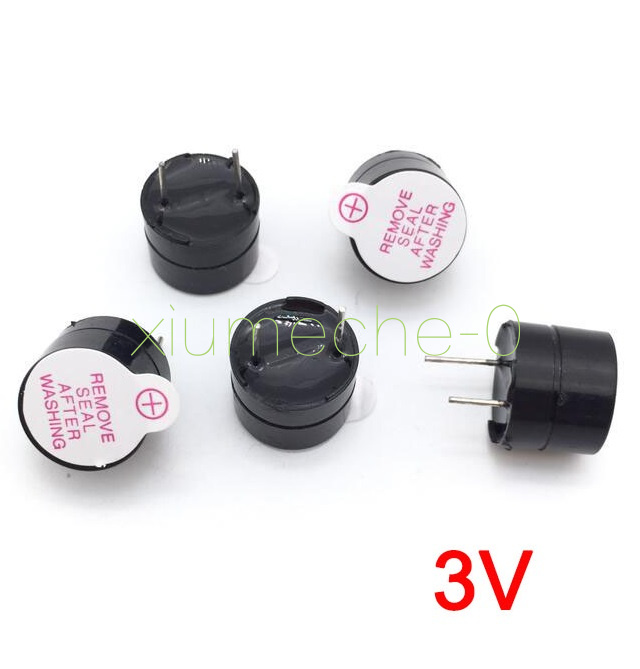 5PCS 12mm Aktiv Buzzer 3V Magnetic Long Continous Beep Tone Alarm Ringer