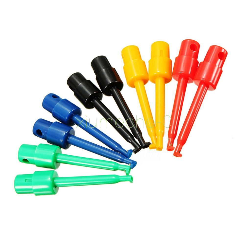 4cm Round Single Hook Clip Test Probe for Electronic Testing Tool 10pcs 5.6cm