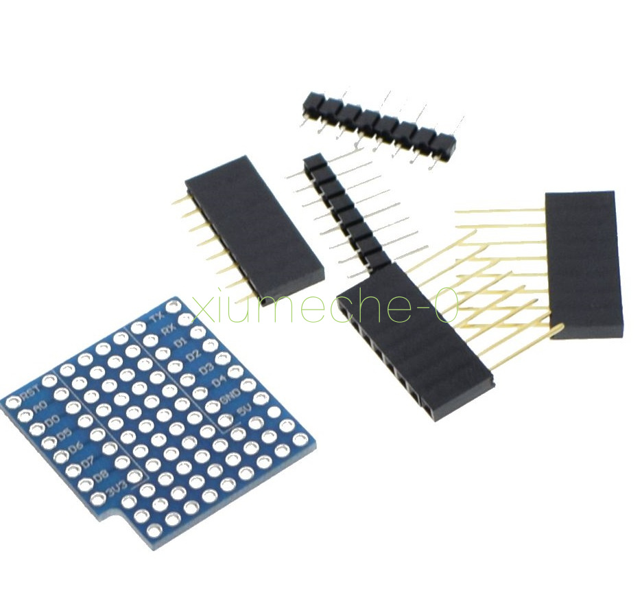 ProtoBoard Shield for WeMos D1 mini double sided perf board Arduino Compatible M