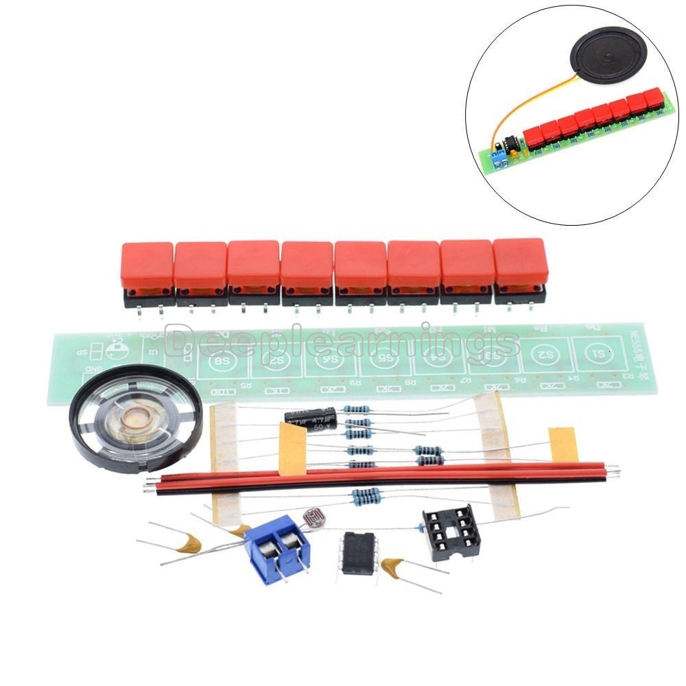 NEW NE555 Component DIY Kit Electronic Piano Organ Module Electric