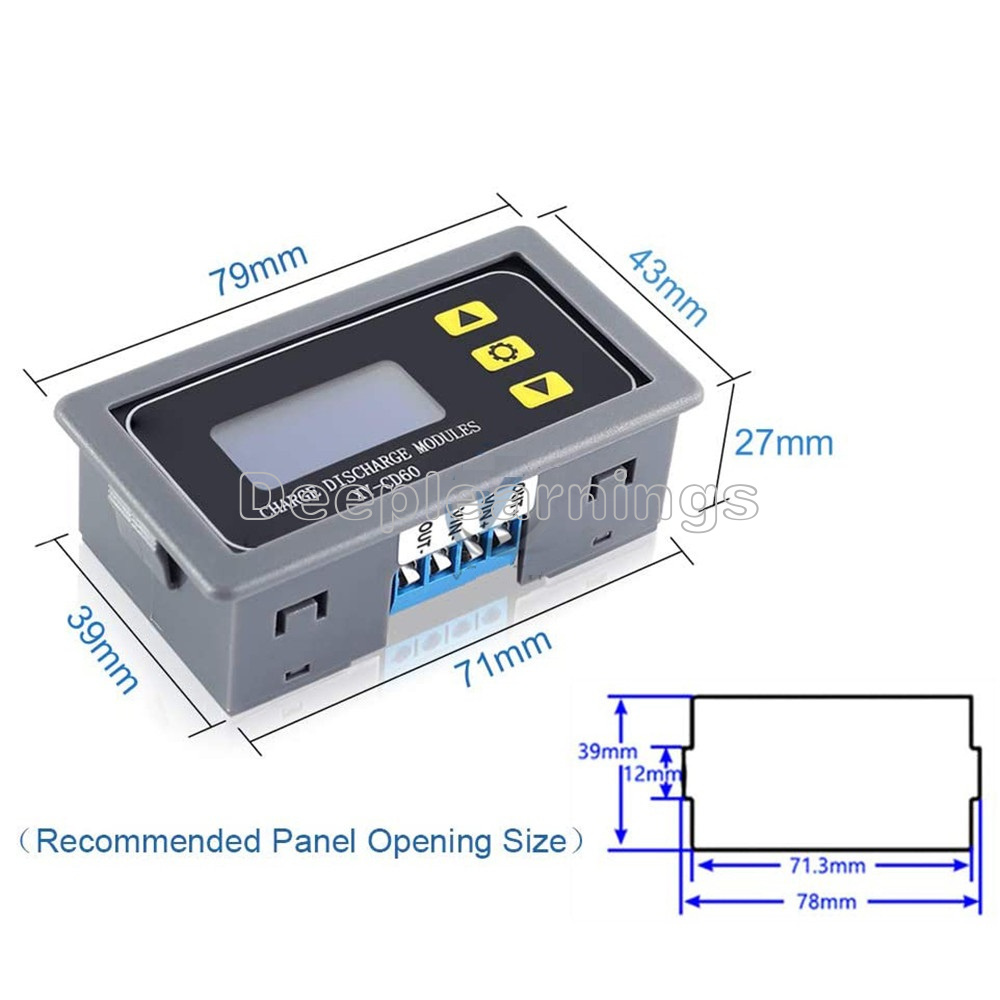 DC6-60V Solar Battery Charger Controller Charge Discharge Protection Module