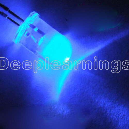 100PCS 5 mm Round Blue Water Clear Lampe DEL Diodes Kit