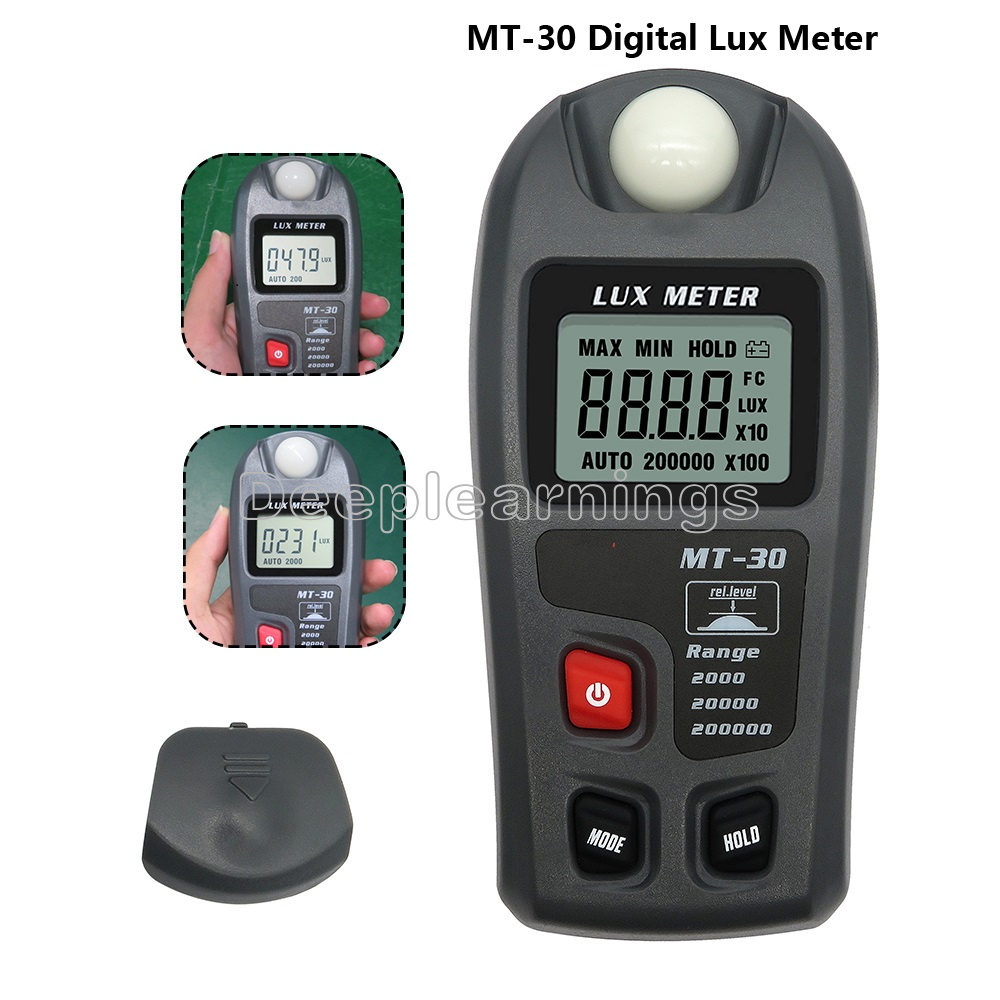 Digital Light Meter Luxmeter Lux//FC Photometer Measure 200000Lux Illuminometer M