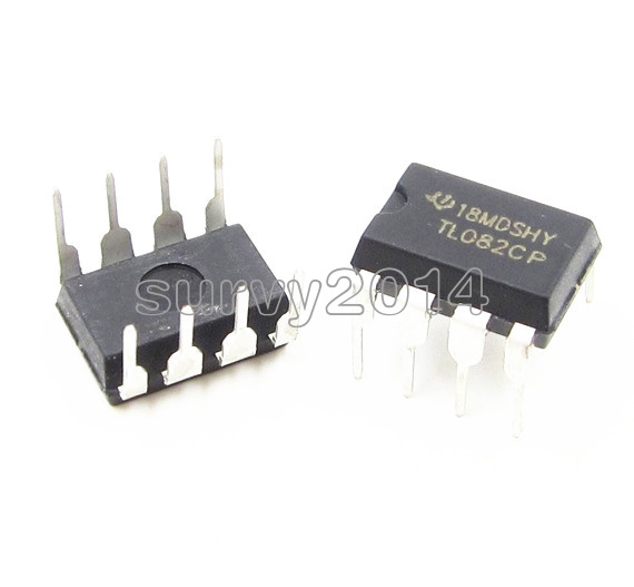 20PCS TL082 IC TI DIP 8 JFET-INPUT OPERATIONAL AMPLIFIERS
