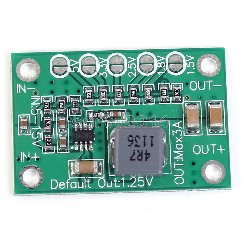 Universal 5-16V To 1.25V//1.5V//1.8V//2.5V//5V Adjustable Step Down Power Module NEW